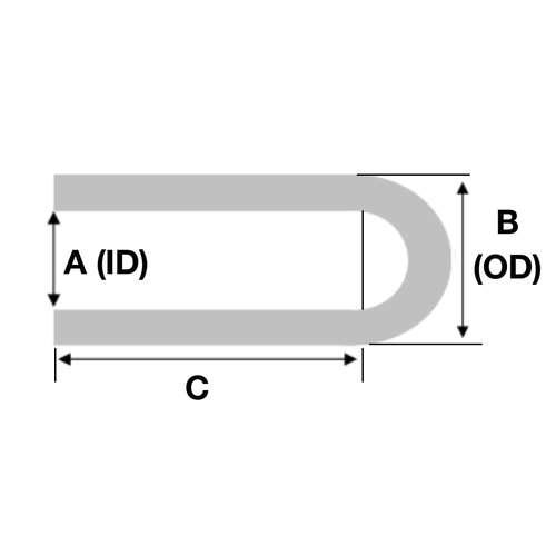 Round Cap Silicone for 0.535 - 0.635 OD, 3.000 Height