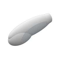 Ribbed Curbed Grip for 7/16 Bar, 3-13/16 Long (Black)