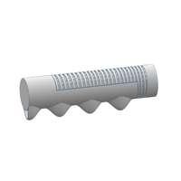 Ribbed Fingered Grip for 1/2 Bar, 3-1/8 Long (Red)