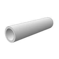 Smooth Straight Round Grip for 1-1/4 Bar, 5-1/4 Long (White)